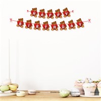 Teddy Theme Happy Birthday Banner