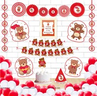 Teddy Theme Paper Fan Kit