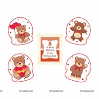 Teddy Theme Paper Fan Kit