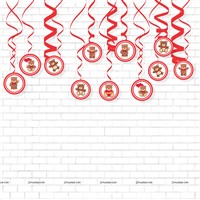 Teddy Party Swirls (Pack of 10)