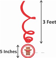 Teddy Party Swirls (Pack of 10)