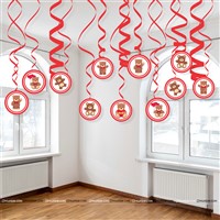 Teddy Party Swirls (Pack of 10)