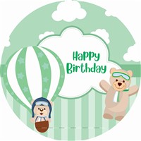 Teddy Round Backdrop 4ft 