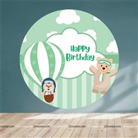 Teddy Round Backdrop 4ft 
