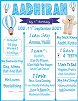 Teddy White Chalk Board 