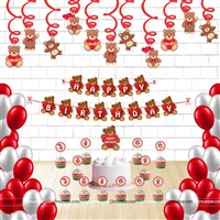 TeddyTheme Swirls and Toppers Kit