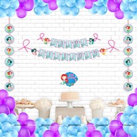 Mermaid Banner & Dangler Kit (Pack of 24 pcs)
