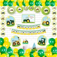 Tractor  theme Paper Fan Kit