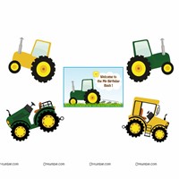 Tractor theme Poster Pack of 5