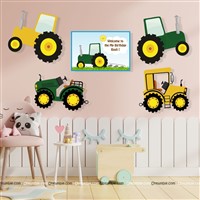 Tractor theme Poster Pack of 5