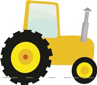 Tractor theme Cutout