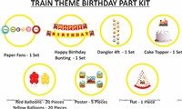 Train Theme Paper Fan kit