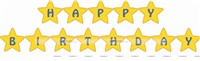 Star Shaped Birthday Banner/Bunting