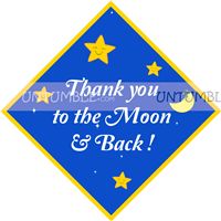 Star Theme Birthday Thank you cards