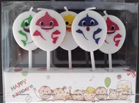 Baby Shark Candle 5pcs