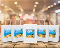Underwater birthday theme Stickered gift bags
