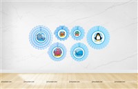 Underwater Theme Paper Fan Decoration 