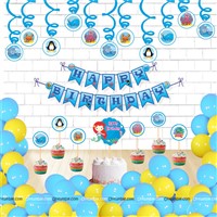 UnderWater Theme Swirls and Topper  Kit