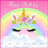 Rainbows and Unicorns Backdrop