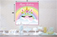 Rainbows and Unicorns Backdrop