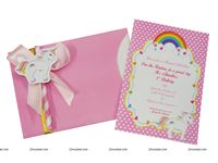 GIrls Pink Invitations