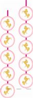 Unicorn theme Disc Danglers