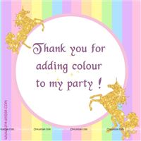 Unicorn Thank You Cards