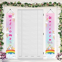 Unicorn Theme  Door Banners (Set of 2)