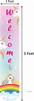 Unicorn Theme  Door Banners (Set of 2)