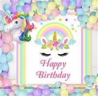 Unicorn Theme Backdrop Arch Kit
