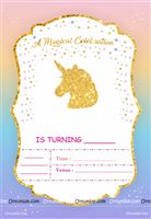 Unicorn Theme Invite