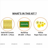 Valaikappu Foil Backdrop Kit 