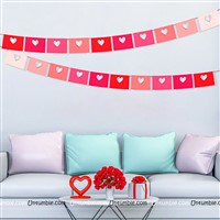 Envelope shaped Heart Danglers