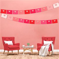 Envelope shaped Heart Danglers