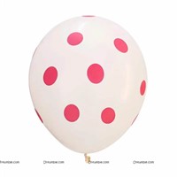 Red and White Polka Balloons (Pack of 50)