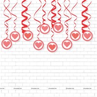 Valentine Swirls (Pack of 10)