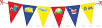 Vehicles Birthday Triangle bunting