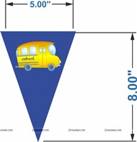 Vehicles Birthday Triangle bunting