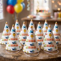 Vehicles Cone hats (Pack of 10)