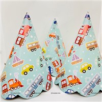 Vehicle Theme Cone Shaped Party Hats, Pack of 10