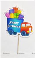 Vehicles Theme Cake Topper 