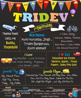 Vehicles Transport theme Chalk Board