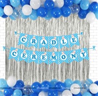 Baby Boy Cradle Ceremony Foil Kit ( Pack of 42 pcs)