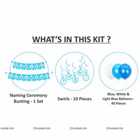Baby Boy naming  Ceremony Swirls Kit ( Pack of 51 pcs)