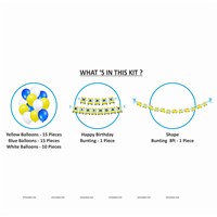 Wheels on bus Banner & Dangler Kit (Pack of 24 pcs)