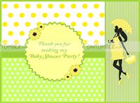 Thank you cards-Green and Yellow