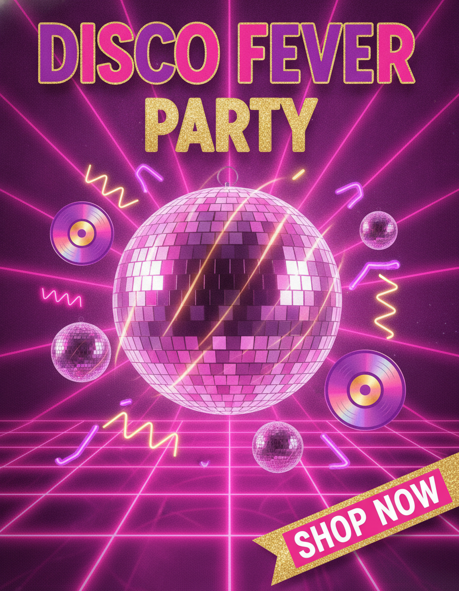 Disco theme party supplies