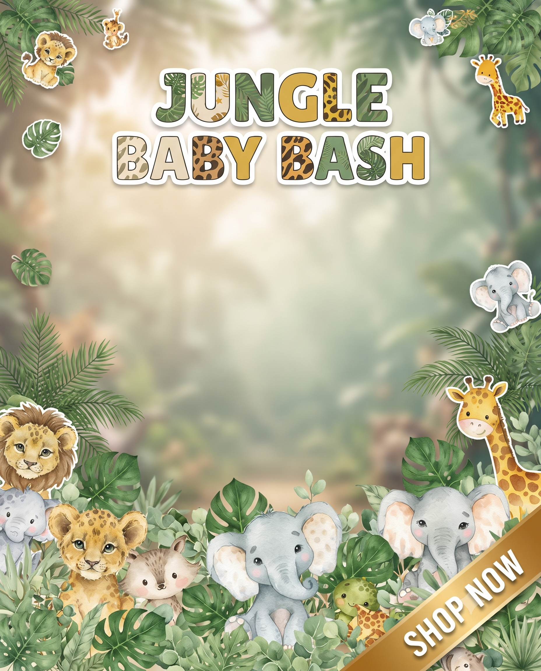 Baby Animal Jungle birthday supplies