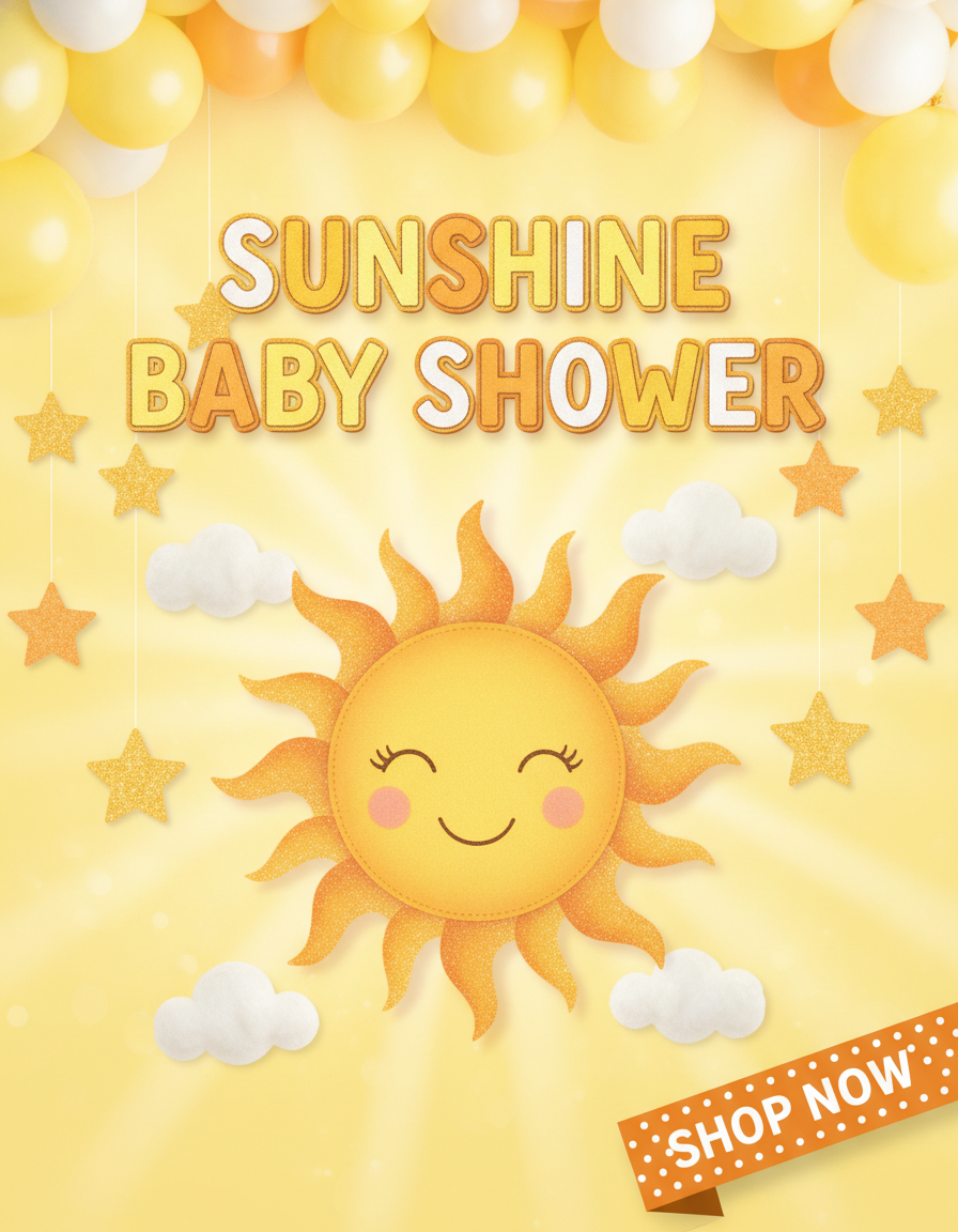 Sunshine Theme Baby Shower