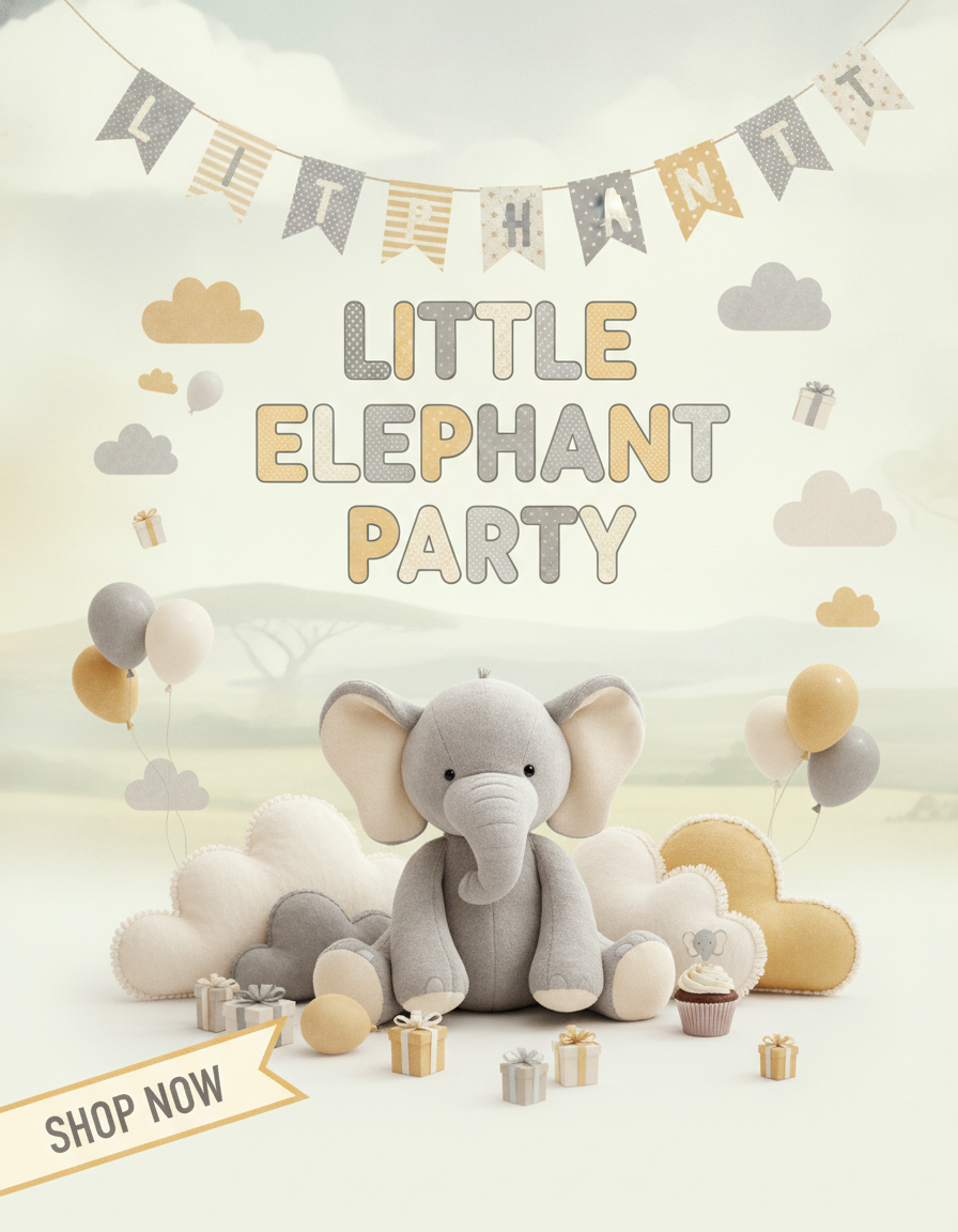 Elephant Theme Birthday Party Supplies